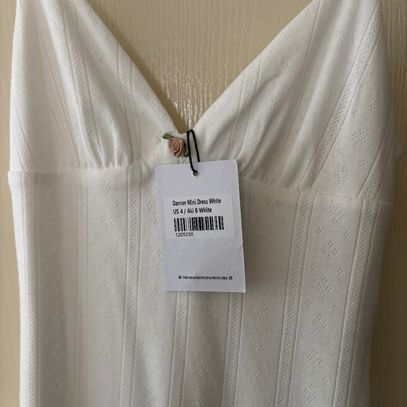 Princess Polly Danner Mini Dress White - Picture 1 of 6